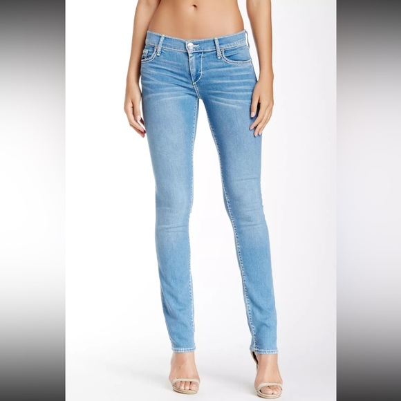 True Religion Denim - True Religion CORA Stretch Mid Rise Straight Slim Denim Jeans Pant Womens 27 4